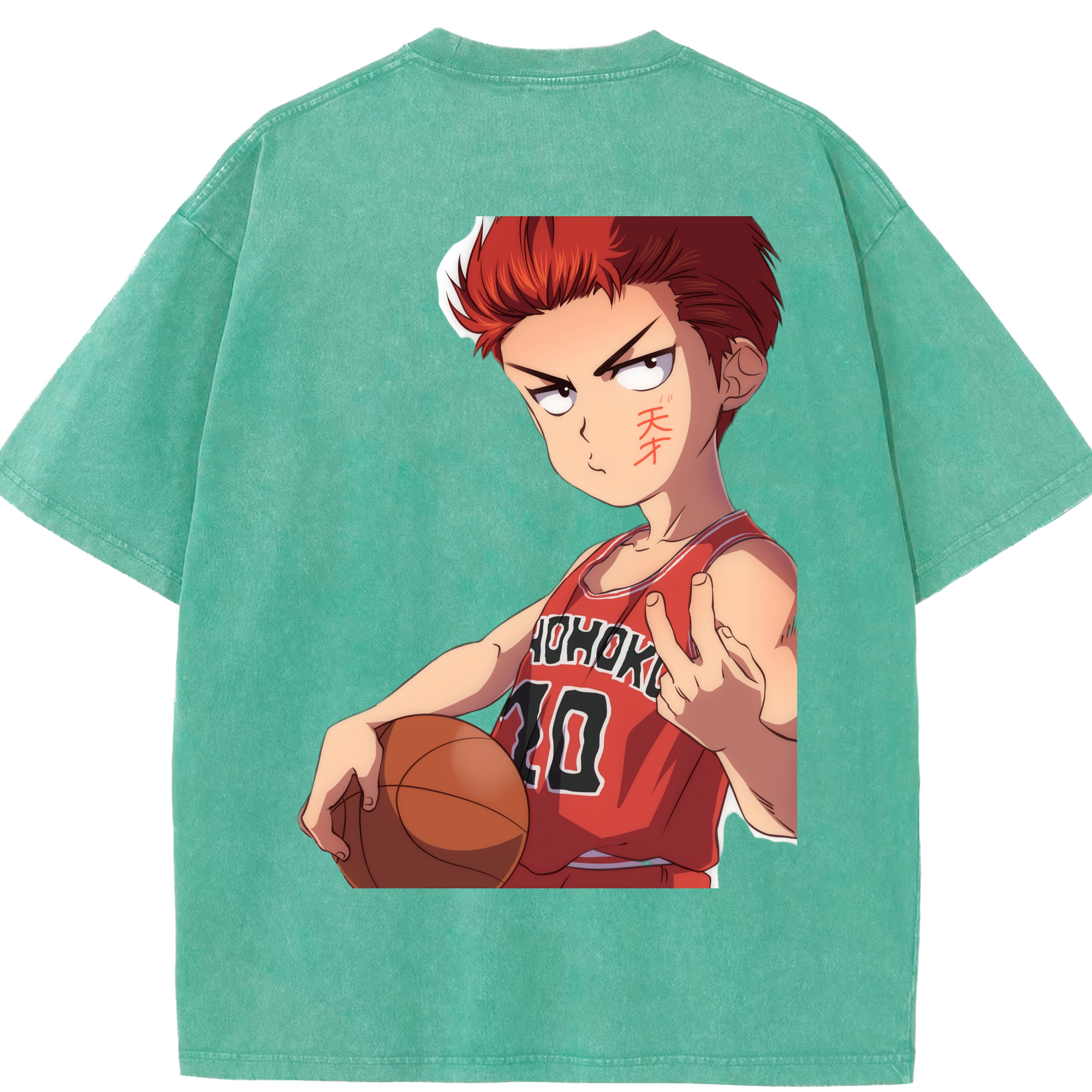 （画像用） SLAM DUNK／スラムダンク 綿100% ヴィンテージ風 半袖Tシャツ（背面プリント）